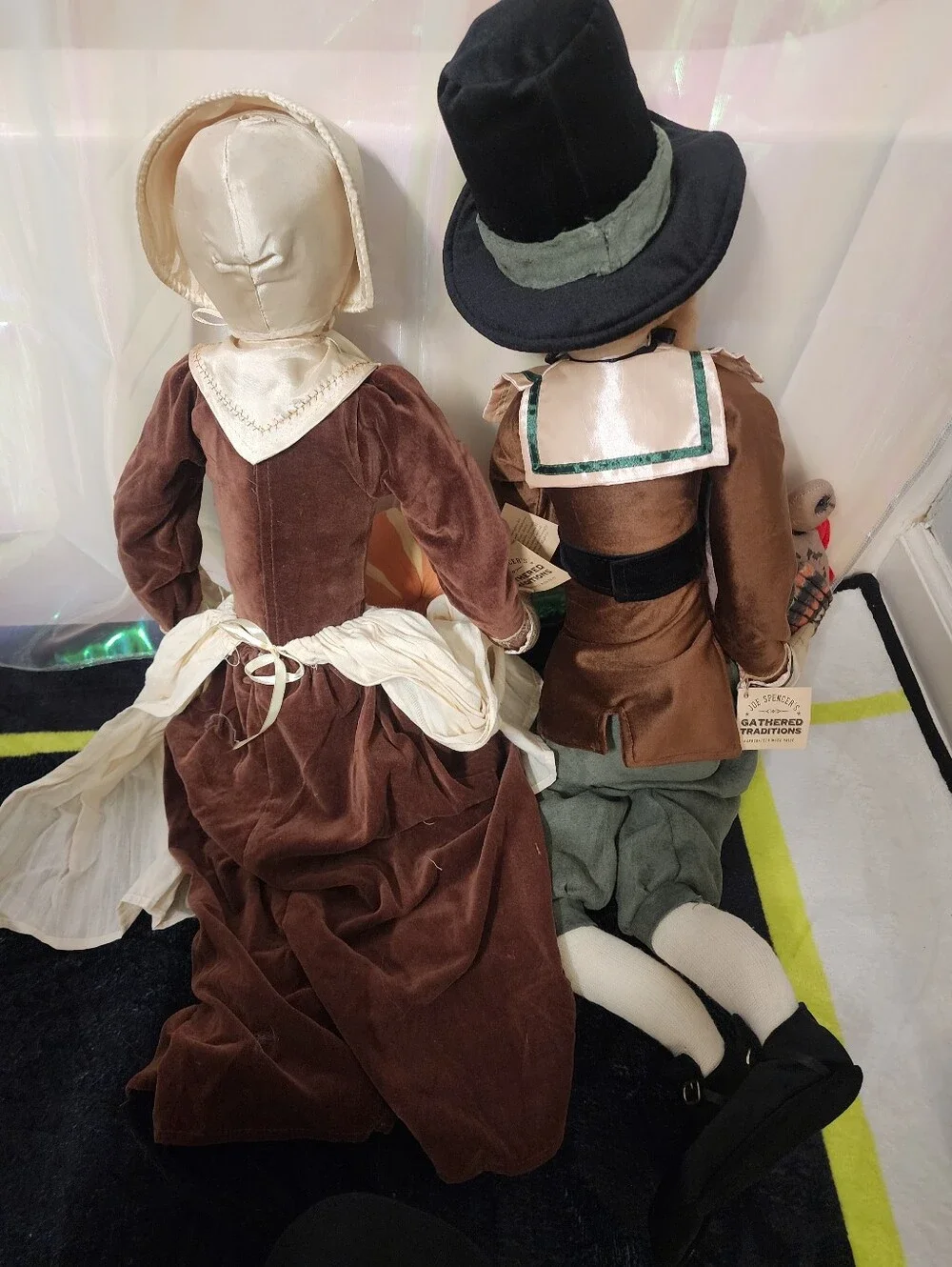 Gallerie II Joe Spencer Gathered Traditions Prudence And Myles Folk Dolls